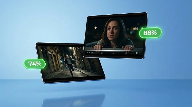 Refine every scene with audience insight before your short film or trailer goes live