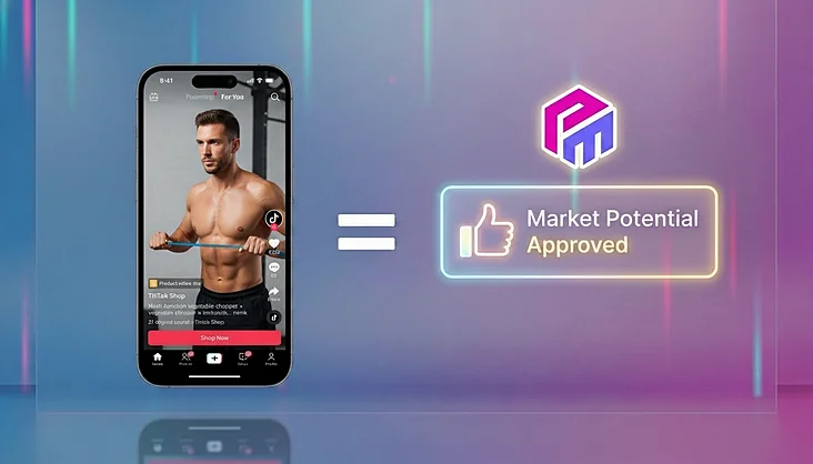 Fitness products prepared for TikTok Shop product validation