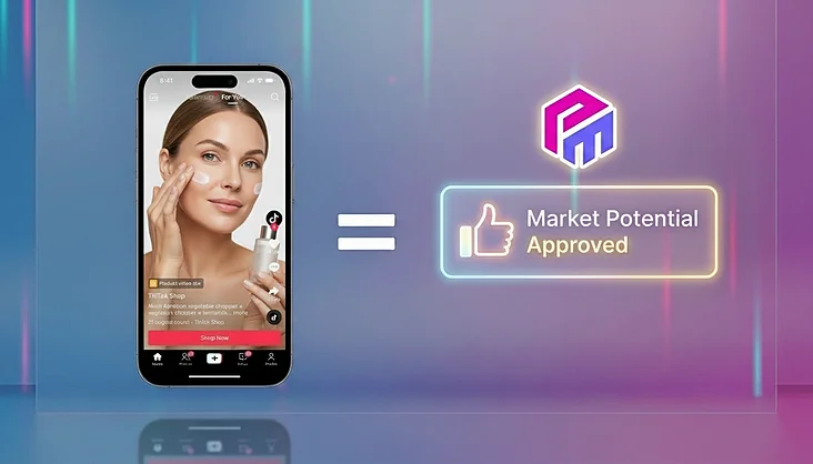 Skincare products and facial tools prepared for TikTok Shop product validation